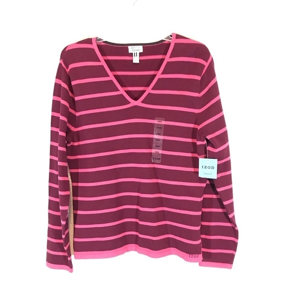 Izod V neck Sweater NWT